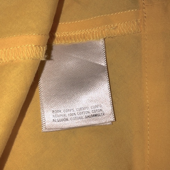 Anthropologie HD in Paris yellow ruffle sleeve top size small 10 - Picture 6 of 7